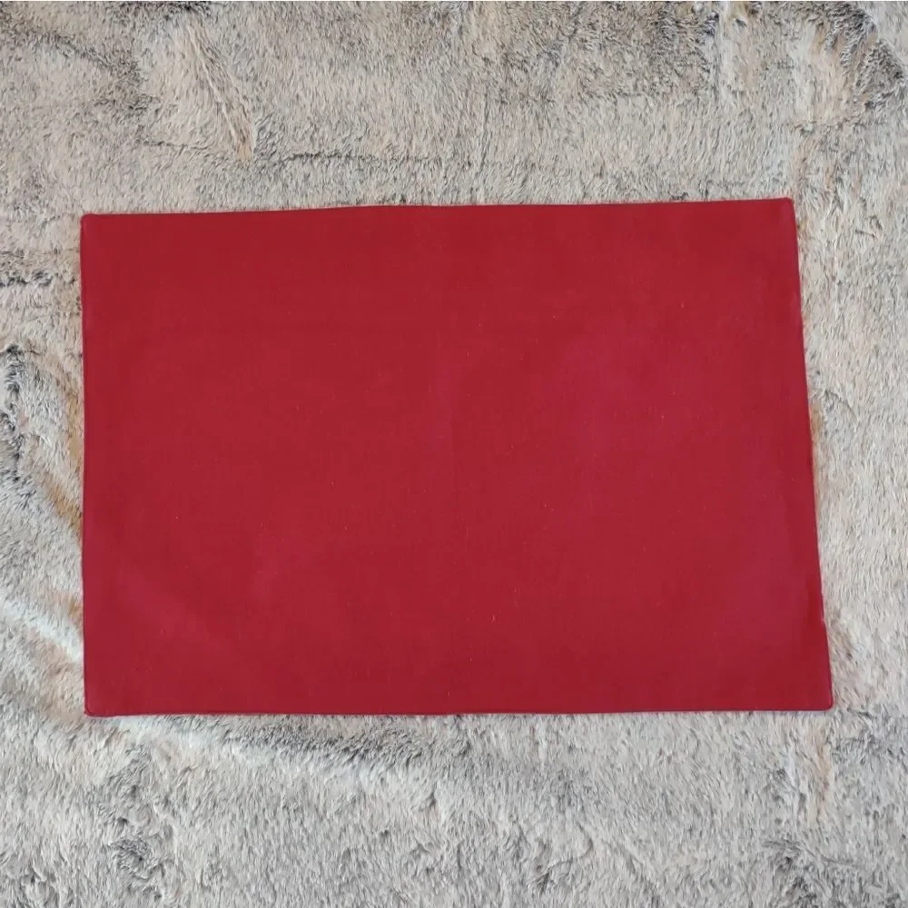 Handmade Placemats Red & Orange Set of 4‎